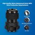 Cable Gland 12 Pack 1/2" NPT Waterproof Adjustable Connector Strain Relief Cord Connectors Joints Nylon with Gaskets…...