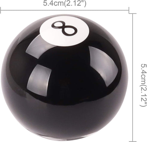 Black 8 Billiard Style Manual Stick Shift Knob with Adapter Universal Fit for Acura Honda Infiniti Lexus Mazda Mitsubishi Nissan Scion Subaru Toyo...