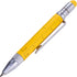 Troika Multitasking Ballpoint Pen (Small), Centimeter/Inch Ruler, Slotted/Phillips Screwdriver, Stylus (Yellow), Black Refill, Includes 2 Refills,...