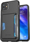 ENCASED iPhone 11 Wallet Case (2019) Ultra Durable Cover with Card Holder Slot (4 Credit Cards Capacity) Black...