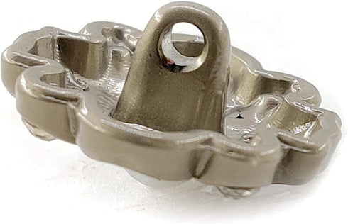 Silver Irregular Shank Sewing Buttons 20 Pcs - 18mm, 23/32"...