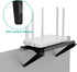 WALI TV Top Shelf 2 Pieces, 8 Inch Adjustable Monitor Top Shelf Screen Storage Computer Screen Shelves Top TV Shelves for Cable Box Media Box Rout...