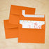 LUXPaper A2 Invitation Envelopes | Peel & Press | 4 3/8" x 5 3/4" | Mandarin Orange | 80lb. Text | 50 Qty...