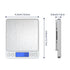 Wesoke Digital Food Scale Kitchen Baking Scale, 6.6lb/3kg Cooking Scale, Multifunction Gram Scale with 9 Units/Tare Function/LCD Display/2 Trays/S...