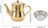 Stainless Steel Tea Pot With Filter Rust Proof Durable Oil Strainer Pot For Hotels Restaurants Homes 850ml Tea Kettle (golden)...