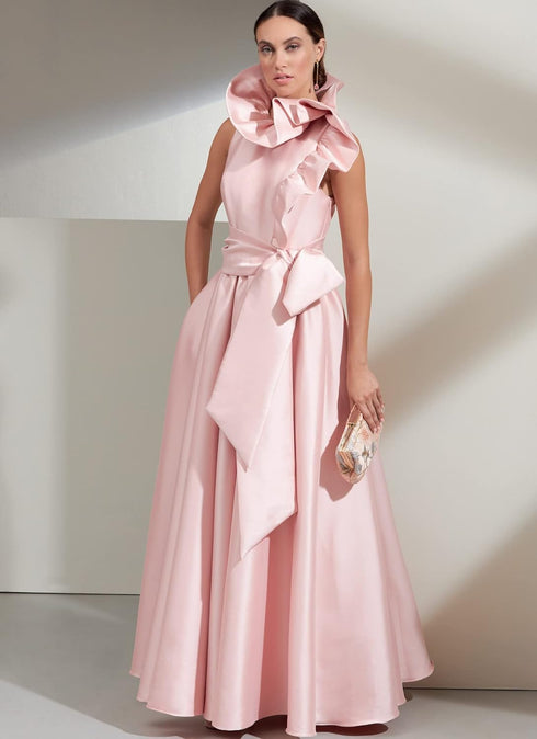 Vogue Misses' Sash and Special Occasion Dress Sewing Pattern Kit, Code V1861, Sizes 16-18-20-22-24, Multicolor...