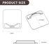 BRIOFOX Extra-Large Adhesive Shower Curtain Rod Holder | No Drilling | Invisible Wall Mount Holder | Transparent Rod Retainer, 2 Pack(Rod Not Incl...