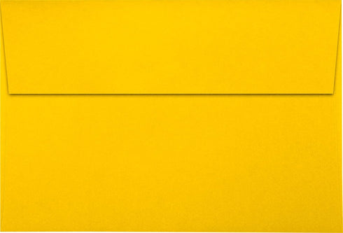 LUXPaper A8 Invitation Envelopes | Peel & Press | 5 1/2" x 8 1/8" | Sunflower Yellow | 80lb. Text | 50 Qty...