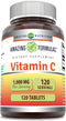 Amazing Formulas Vitamin C Supplement | 1000 Mg Per Serving | Tablets | Non-GMO | Gluten-Free | Made in USA (1 Pack, 120 Count)...