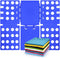 t Shirt Folder Clothes Folding Board Plastic Laundry Folder Home Storage Tool for Adults and Children, Blue...