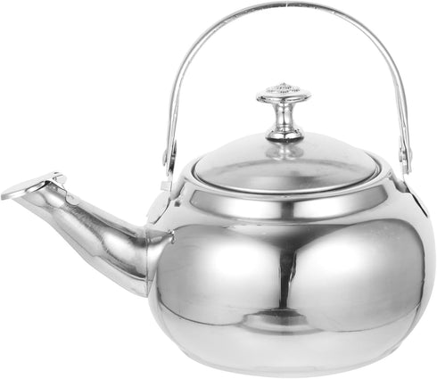 MAGICLULU 1pc Stainless Steel Whistle Kettle Mini Whistling Teapot Metal Whistling Tea Kettle for Home Kitchen Tea Coffee (5.50inch/14cm)...