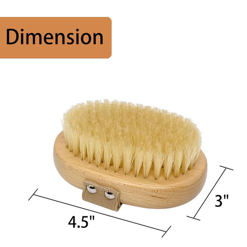 Soft Bristle Dog Brush for Short Haired Cats Dogs with Elastic Band, Natural Bristle Dog Palm Brush for Cats Dogs Brush...