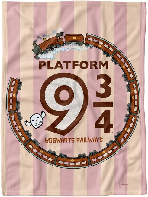 Harry Potter Lightweight Baby Blanket, 30"X40", Platform 9 3/4 Unisex for Infants Girls & Boys...