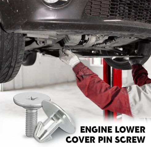 Lower Engine Cover Bolt Pin Screws, 6PCS Splash Shield Hardware Bolts 90674-TY2-A01 and 2PCS Engine Lower Cover Pin Screws 90105-TBA-A00 Compatibl...