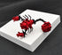Red Rose Design Scorpion Brooch Ladies Big Enamel Flower Insect Scarf Buckle Jewelry Gift for Women Party...