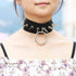INENIMARTJ Gothic Spike Rivets Choker Necklace and Bracelet Set,Emo Choker Bracelet Set Punk Rock PU Leather Spike Collar Halloween Costume Cospla...