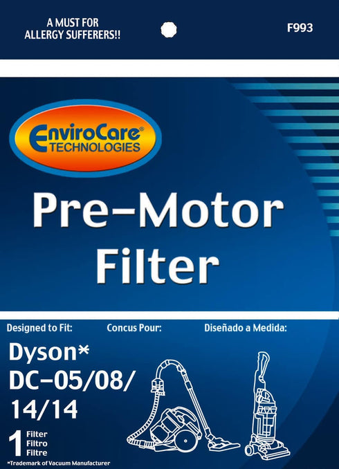 EnviroCare Replacement Pre Motor Vacuum Cleaner Filter made to fit Dyson DC05/08/14/15 Uprights...