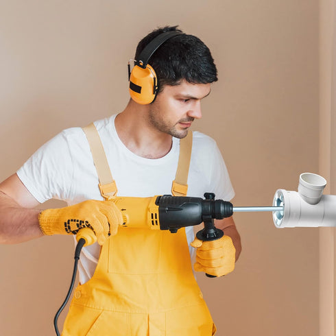 2 Pcs Plumbing Fitting Saver Bit Socket Saver, for 1/2" Speed Power Drill, Pipe Reamer Tool for Removing SCH 40 from Hub, Bit Fitting Saver Inside...