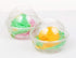 Golden Apple, 3.5oz-30sets Clear Plastic Cups for Ice Cream, Snack Bowl with Dome lids No Hole...