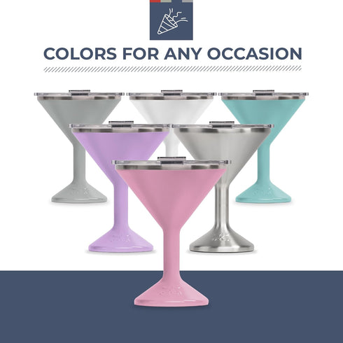 ORCA Tini 13oz Stainless Steel Martini Glass | Temperature Insulated Tumbler for Every Outdoor, Picnic, Poolside, Beach & Patio Party — Stainless ...