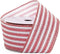 2 1/2" X 10 Yards White/Red Tri-Striped Wired Ribbon...