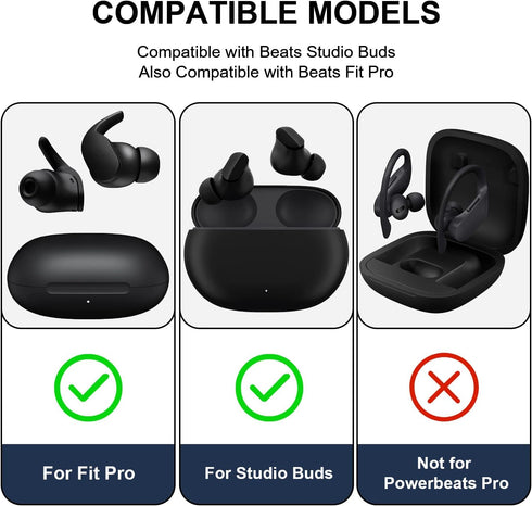 3-in-1 CleaningEartips Kit Compatible with Beats Fit Pro, S/M/L 3 Sizes 6 Pairs Soft Silicon Earbuds Tips Replacement Ear Tips, Compatible with Be...