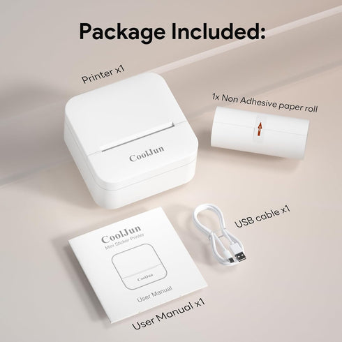 Mini Printer Maker D1 Thermal Printer, Portable Bluetooth Phone Printer, Small Instant Pocket Printer, for School Notes, Anatomy Picture, Children...