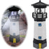 Solar Lighthouse Outdoor Solar Rotating LED Lighthouse Light Waterproof Lighthouse Statue Decorative LED Rotating Lamp for Garden Landscape Outsid...