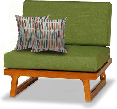 Mugod Drop Shapes Decoration Throw Pillow Cushion Covers Modern Style Retro Pattern with Drop Shapes in Tones Decorator Funny Pillows for Sofa Hom...