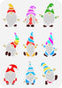 FINGERINSPIRE Gnomes Stencil 8.3x11.7inch Reusable 9 Style Gnomes Pattern Painting Template DIY Art Dwarfs Drawing Stencil for Card Making, Scrapb...