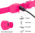 BSEEN Light Up Dog Collars - Rechargeable Glowing LED Dog Collar for Small Dogs & Cats (Pink)...