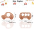 Promise Babe Organic Wooden Baby Push Toys Fine Motor Development Sensory Skills Toy Montessori Grasping Toy 2pc Wood Car Rattles...