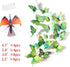 Somotersea 24PCS 3D Butterfly Wall Decal Removable Refrigerator Magnets Stickers Decor for Kids Room Decoration Home and Bedroom Art Mural Green...