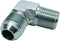 1 Piece 5/8" Male JIC (7/8"-14 Tpi) x 1/2" Male NPT Hydraulic Fitting 37° Flare to 90° Elbow Pipe Adapter...