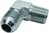 1 Piece 5/8" Male JIC (7/8"-14 Tpi) x 1/2" Male NPT Hydraulic Fitting 37° Flare to 90° Elbow Pipe Adapter...