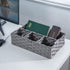 Toilet Paper Basket for Tank Topper,Woven Storage Box Cube Basket Bin Container, Shelf Cabinet(Grey 1pc) (14.17''L x 9.44''W x 3.93''H)...