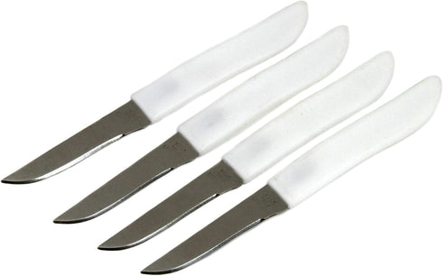 Chef Craft Select Paring Knife Set, 2.5 Inch Blade 6 Inches In Length 4 Piece Set, Stainless Steel/Black...