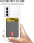 AHASTYLE Phone Card Holder Stick On, Slim Phone Wallet Strong Adhesive Silicone Credit Card Pouch Sleeve Compatible with iPhone/Android/Samsung Ga...