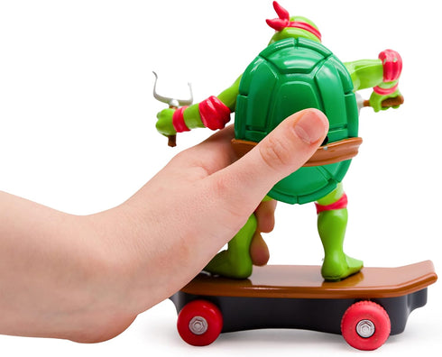 Teenage Mutant Ninja Turtles 5" Sewer Shredders - Raphael Classic Edition - Skate and Battle with Ninja Action - Ages 3+...