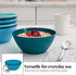 US Acrylic Unbreakable 28 oz. Plastic Stackable Cereal Bowls for Snacks & Ice Cream in Coastal Colors (Set of 8) 6-inch Reusable, BPA-Free, Made i...