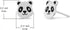 Boma Jewelry Sterling Silver Panda Bear Stud Earrings...