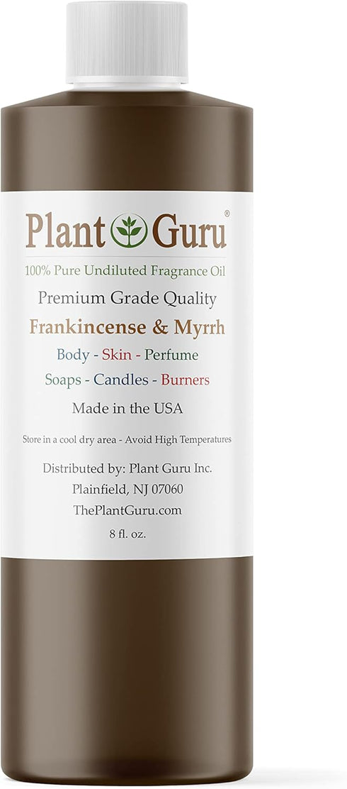 Frankincense and Myrrh Fragrance Oil, 8 fl. oz. - Scented Oil for DIY Soap Making, Candles, Bath Bombs, Aromatherapy, Diffusers...