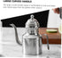 Stainless Steel Oil Pot Syrup Dispenser Tea Kettles Metal Oil Kettle Sauce Oil Mesh Strainer Pouring Kettle Grease Can Frying Oil Filter Soy Olive...