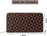 Women's wallet Large capacity travel zipper wallet multi card men's mobile phone change wallet (Black)...
