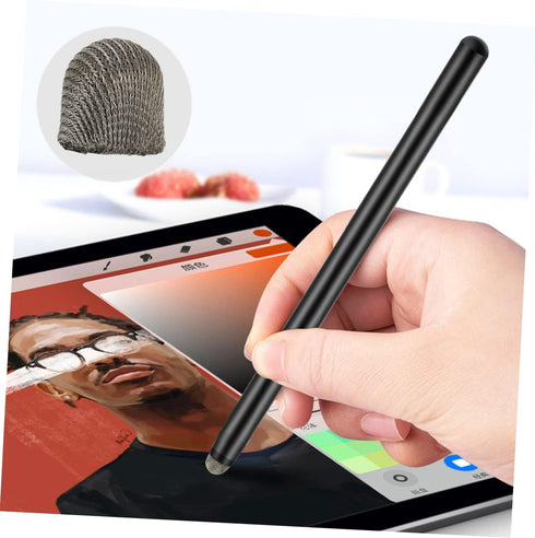20pcs Stylus Cloth Tip Stylus Pen Replacement Touchscreen Pen Tips Mesh Fiber Caps Replacement Tip for Pencil Replacement Stylus Head Protective P...