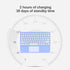 Wireless Keyboard with Touchpad,Ultra-Slim Portable Rechargeable Bluetooth Keyboard,Ipad Keyboard with Trackpad for OS Android Windows Devices(Pur...