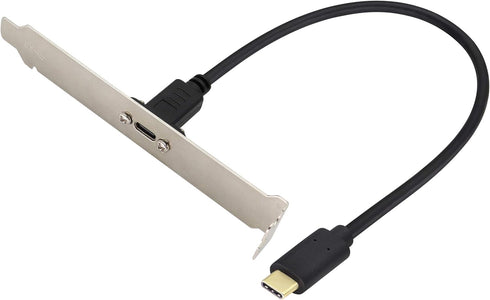 USB Type C 3.1Panel Mount Adapter Cable USB-C 3.1 Gen2 10Gbps Male to USB C Female Panel Mount Screw Cable,Supports Charging,Data,Audio,Video Cabl...