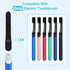 4-Count Black Electric Toothbrush Replacement Heads Compatible with Quip, Adult Refill Brush Heads...