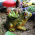 123Arts Resin Frog Shape Succulent Planter Pot Flower Pot Lifelike Frog Planter...