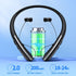 Bluetooth Headphones Retractable, Neckband Earbuds Wireless Headset Sports Noise Cancelling Stereo Earphones with Microphone Compatible with iPhon...